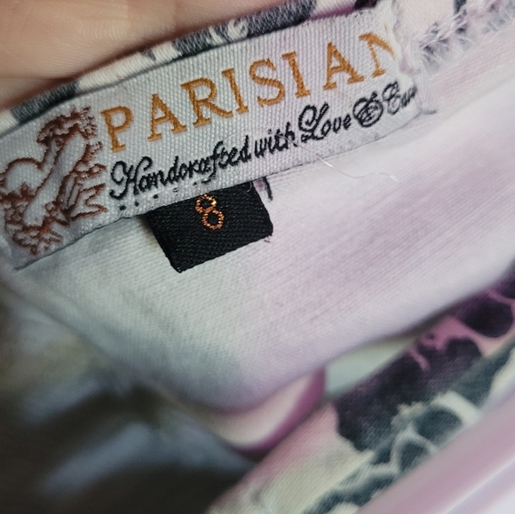 Floral Parisian works crop top - Picture 5 of 7